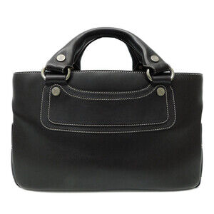 CELINE Boogie Bag handbag Dark Brown Black leather